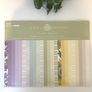 Anna Griffin NEW Decorative Impressions Old Paris Palette Paper Cardstock Pack